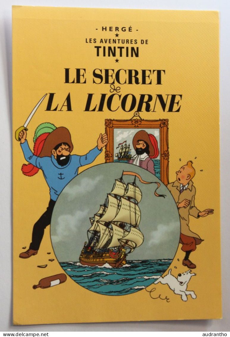 2 Carte postale Tintin à choisir parmi 38 cartes dont 1976-1981 - Coke en Stock - Au Congo - Licorne - objectif lune