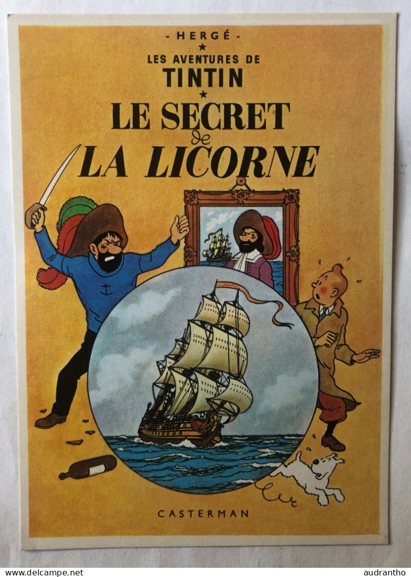 2 Carte postale Tintin à choisir parmi 38 cartes dont 1976-1981 - Coke en Stock - Au Congo - Licorne - objectif lune