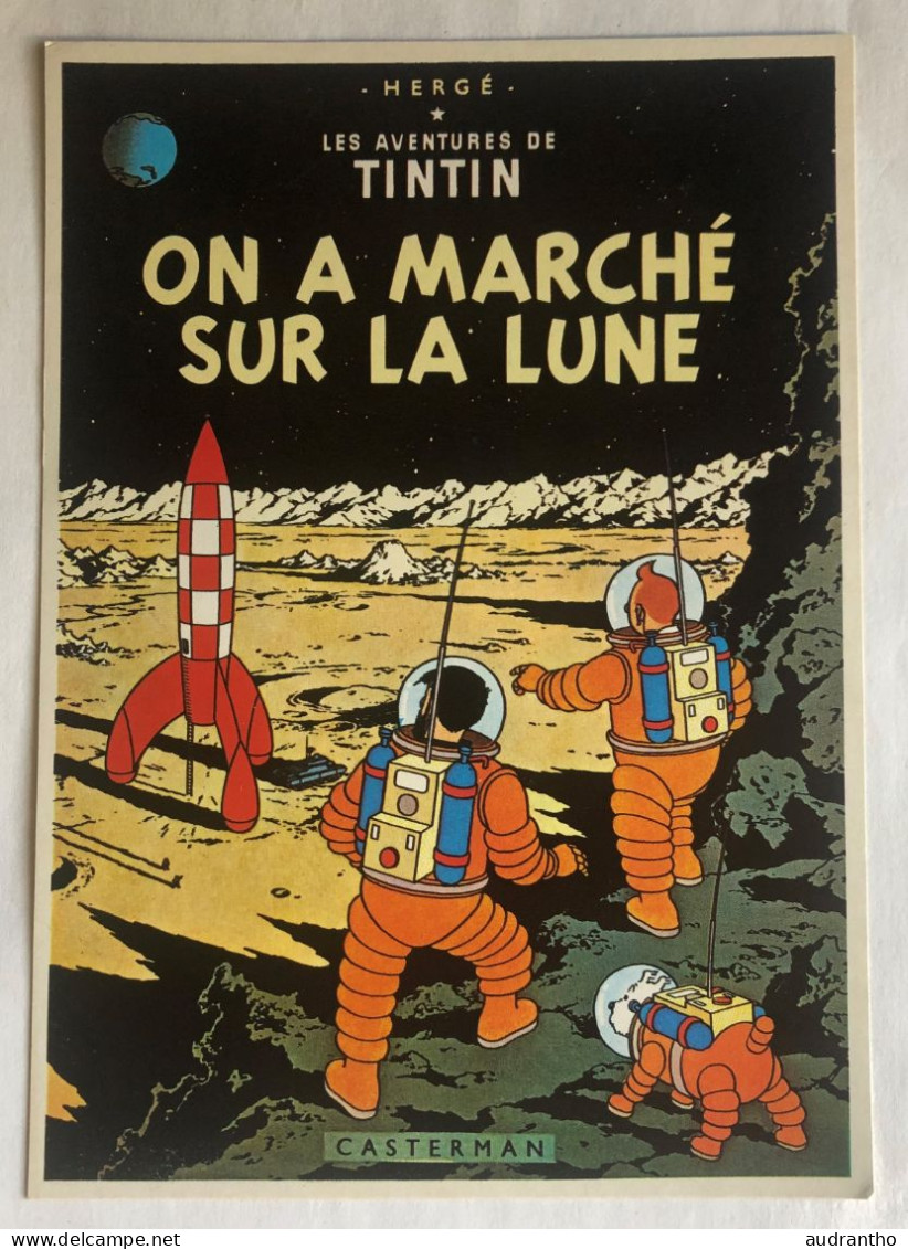 2 Carte postale Tintin à choisir parmi 38 cartes dont 1976-1981 - Coke en Stock - Au Congo - Licorne - objectif lune