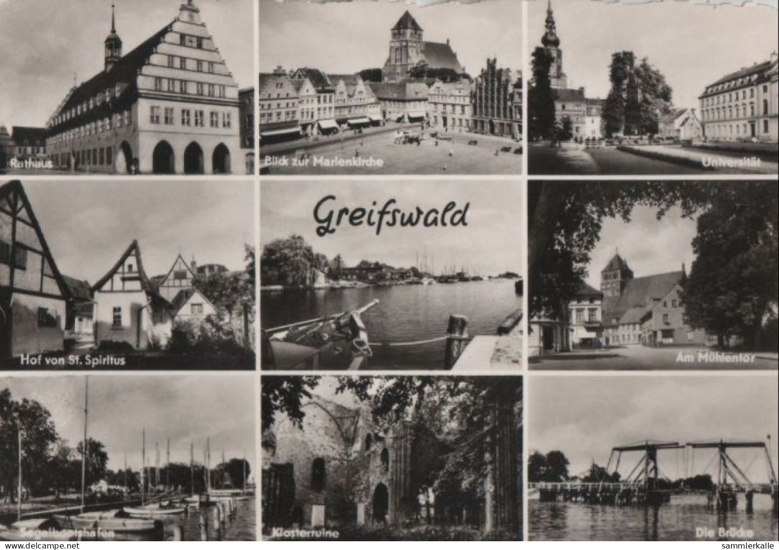 43243 - Greifswald - U.a. Rathaus - 1961 - Greifswald