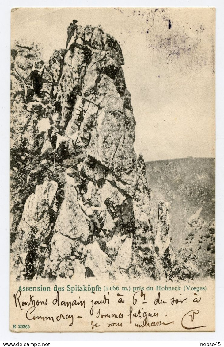Alpinisme.Ascension Des Spitzköpfe 1166 M. Près Du Hohneck.Vosges. - Alpinisme