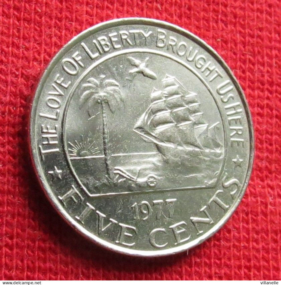 Liberia 5 Cents 1977 W ºº - Liberia