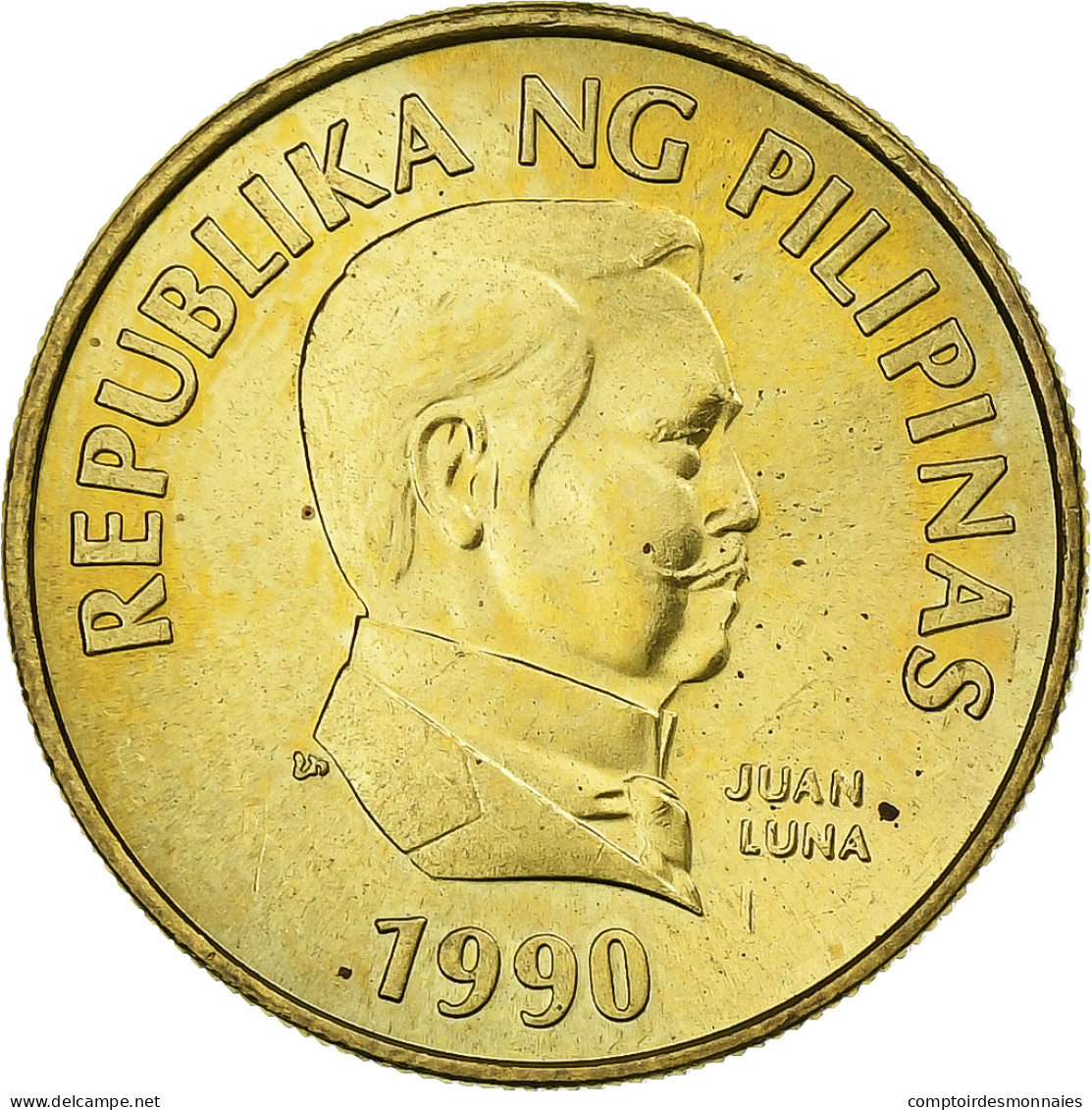 Philippines, 25 Sentimos, 1990, Laiton, SPL, KM:241.1 - Filippine