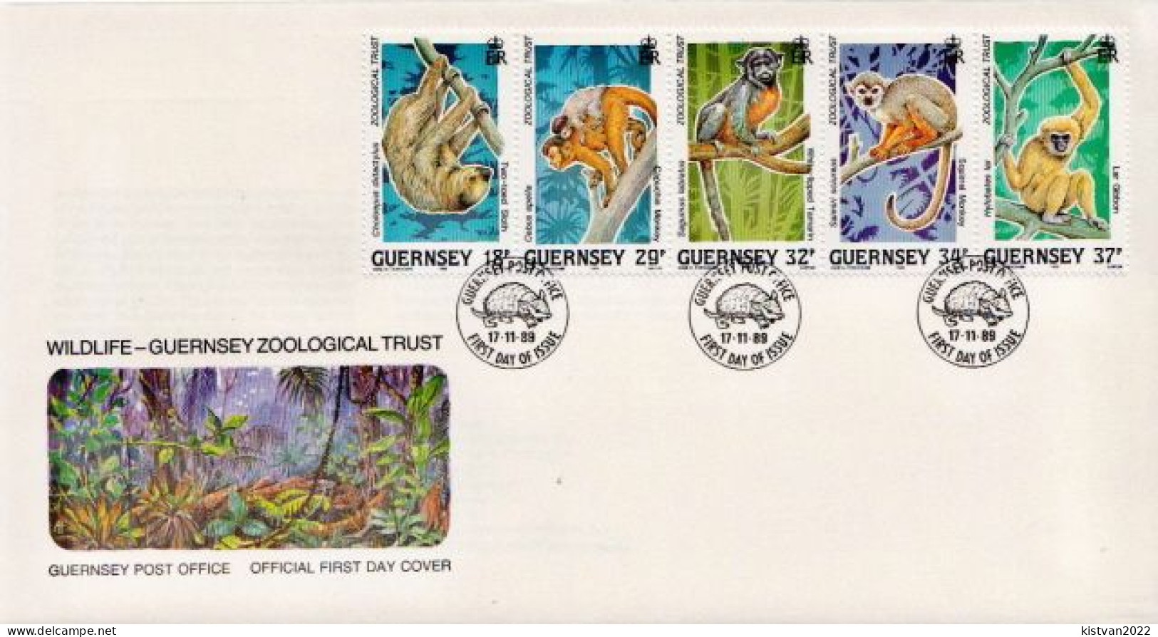 Guernsey Set On FDC - Mono