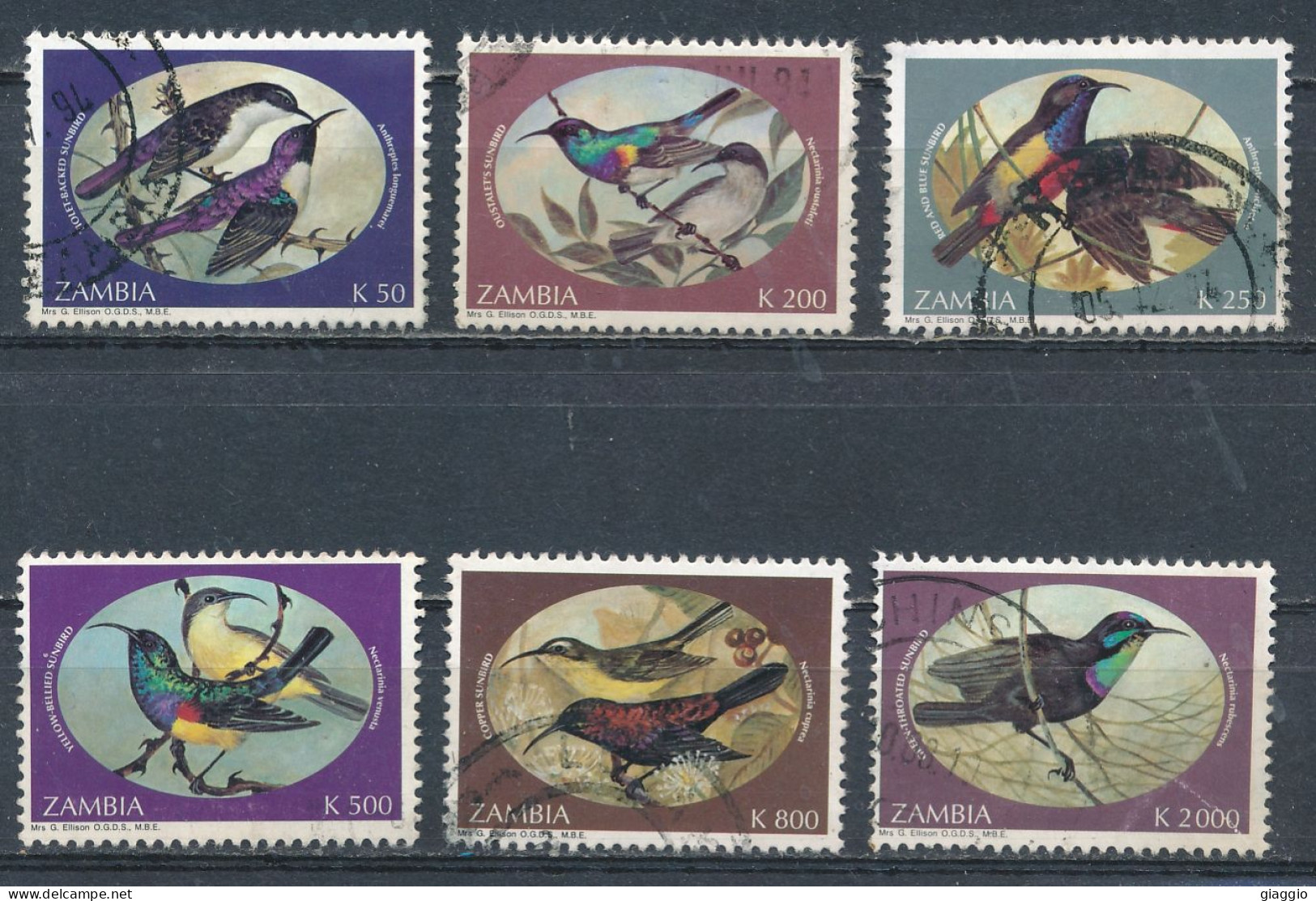 °°° ZAMBIA - Y&T N°583/95 - 1994 °°° - Zambie (1965-...)