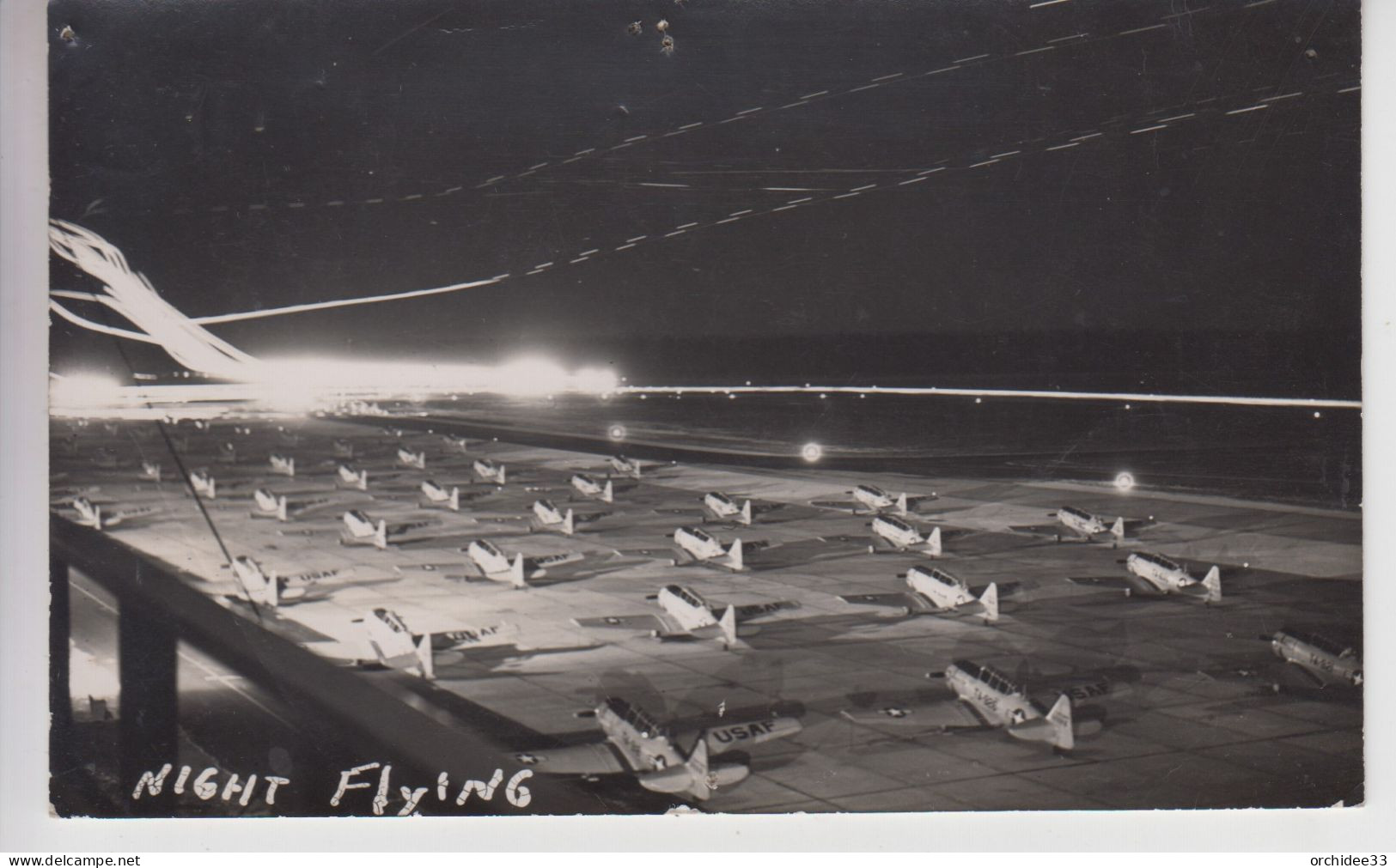 CPA Photo Night Flying (avec Avions USA F) - 1939-1945: 2nd War