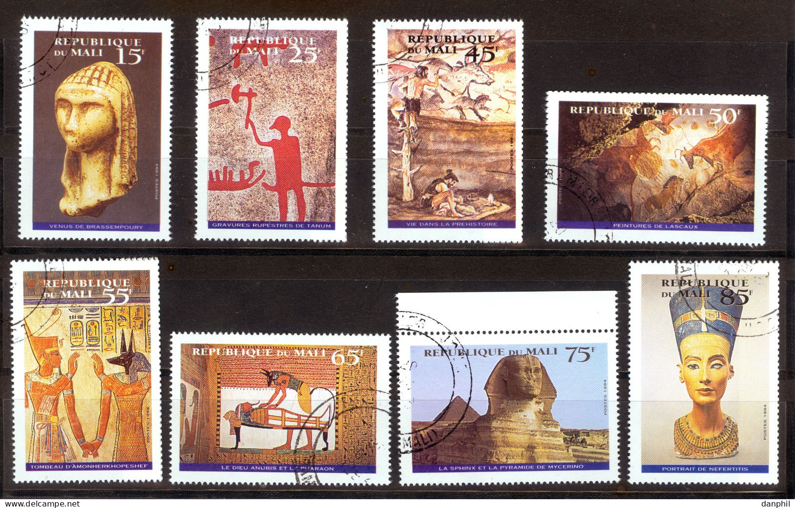 MALI, 1994, 20 V. "Kunstwerke", Gest./CTO, Mi 1262/81 - ME14,-; Scott 628-47 -$12,50; - Mythologie