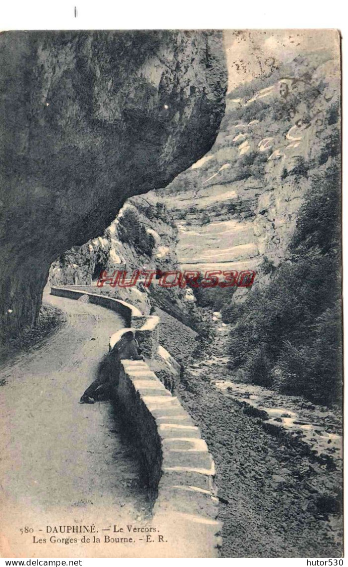 CPA VERCORS - GORGES DE LA BOURNE - Vercors