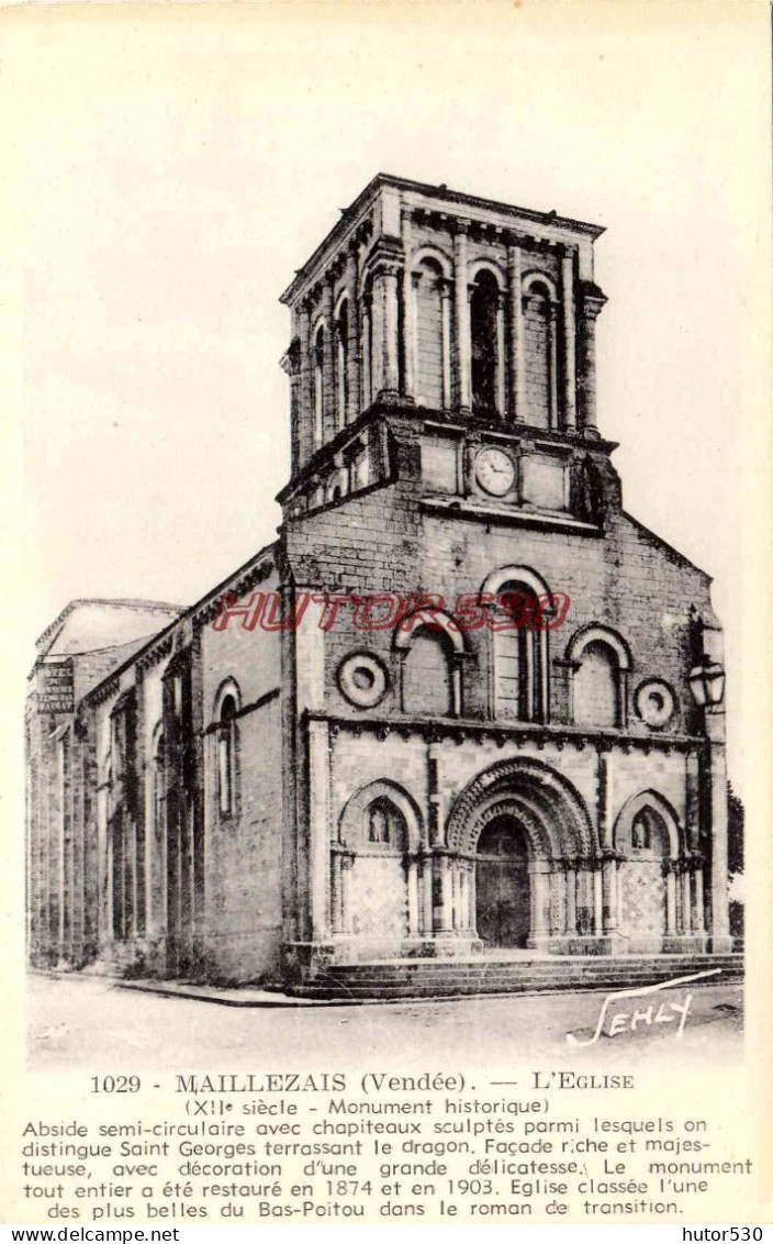 CP MAILLEZAIS - L'EGLISE - Maillezais