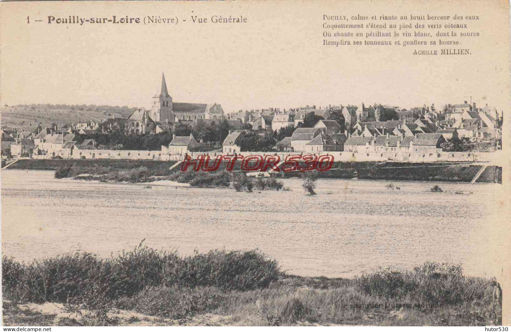 CPA POUILLY SUR LOIRE - VUE GENERALE - Pouilly Sur Loire
