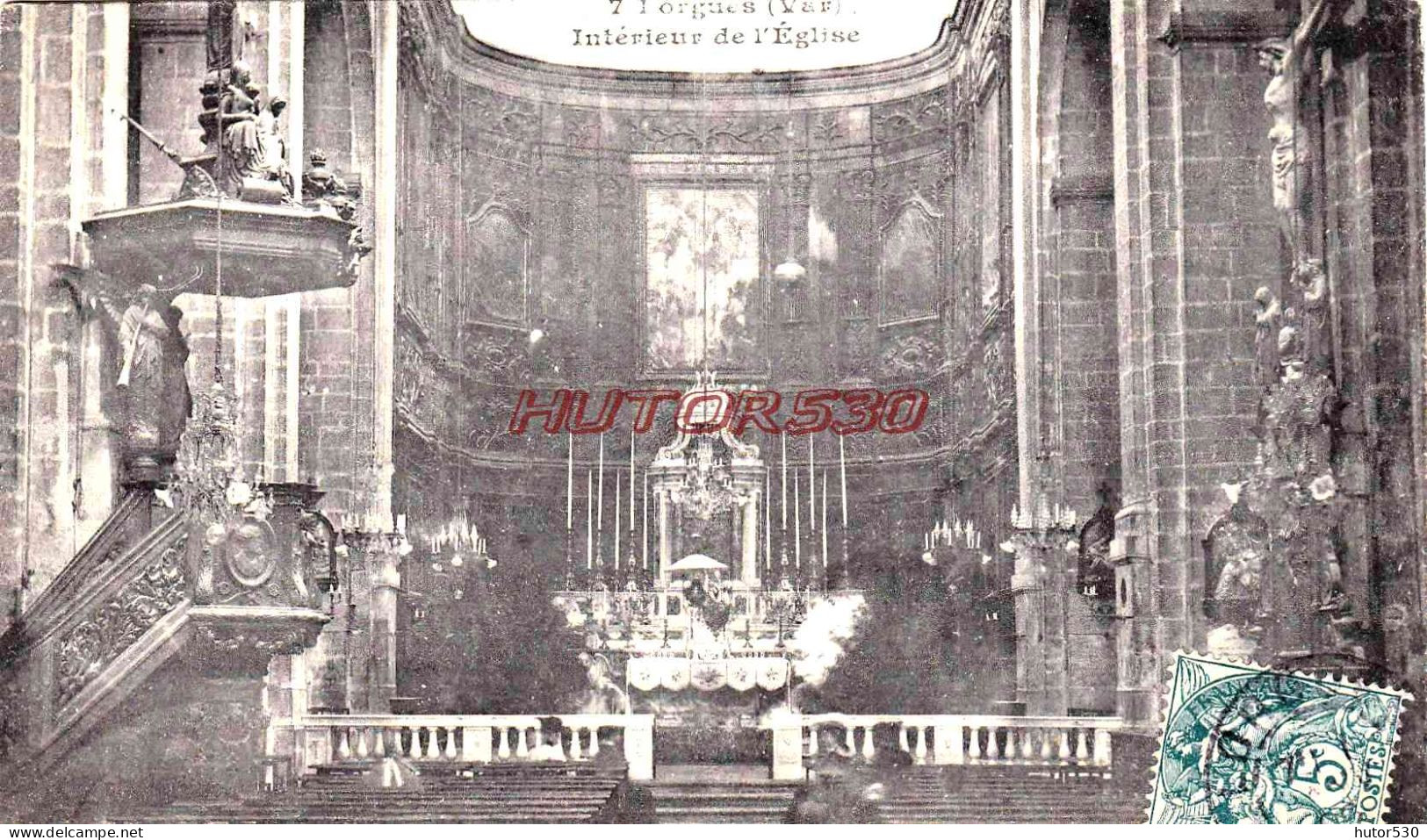 CPA LORGUES - INTERIEUR DE L'EGLISE - Lorgues