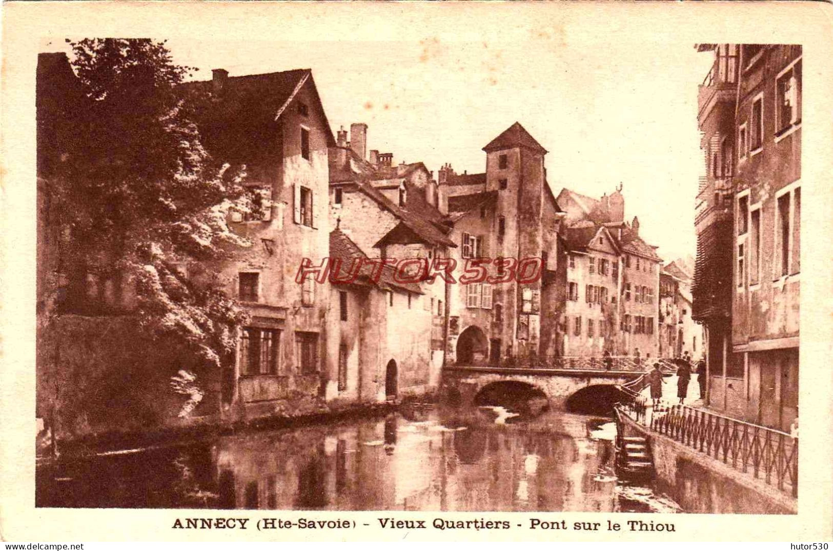 CPA ANNECY LE VIEUX  - PONT SUR LE THIOU - Annecy-le-Vieux