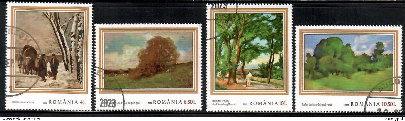 Romania, 2022 CTO, Mi. Nr.8123-6, Seasons In Romanian Painting - Used Stamps