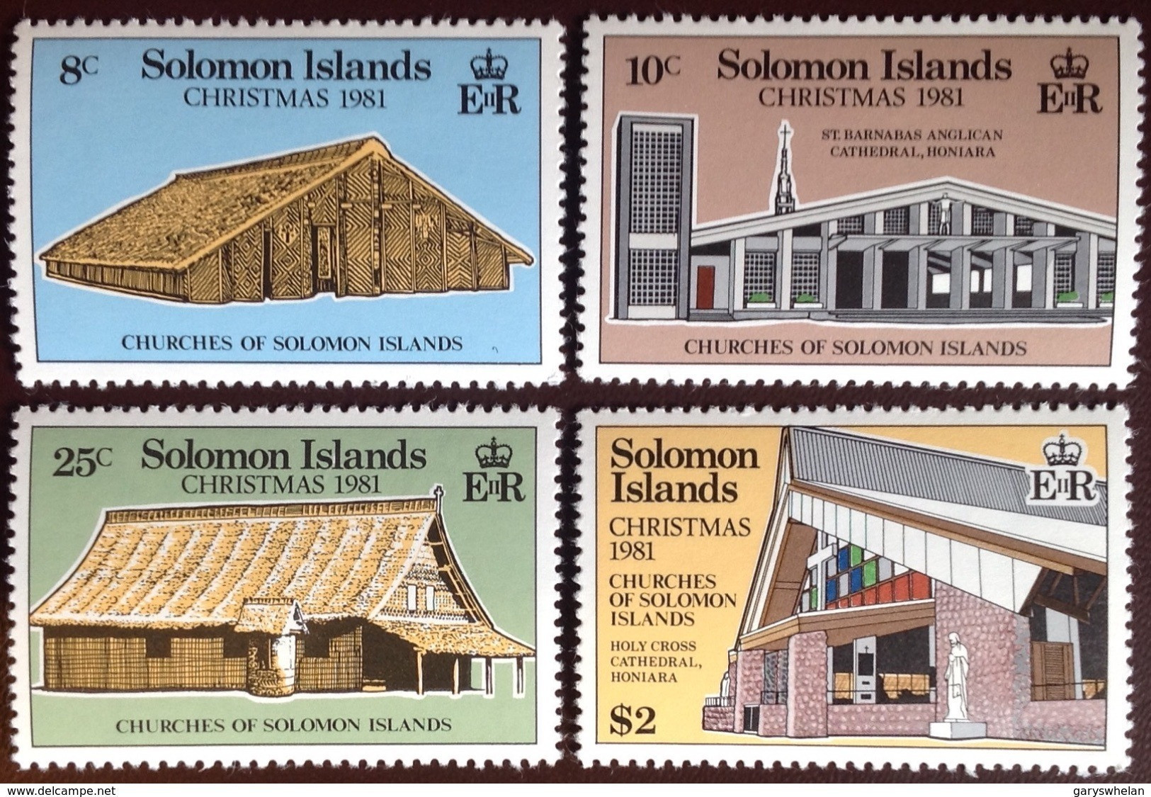 Solomon Islands 1981 Christmas Churches MNH - Solomon Islands (1978-...)