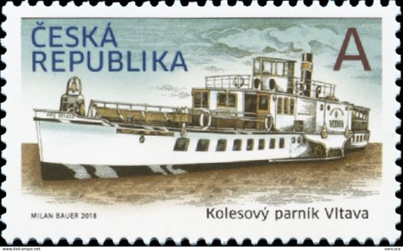 973 Czech Republic Vltava River Boat 2018 - Schiffe