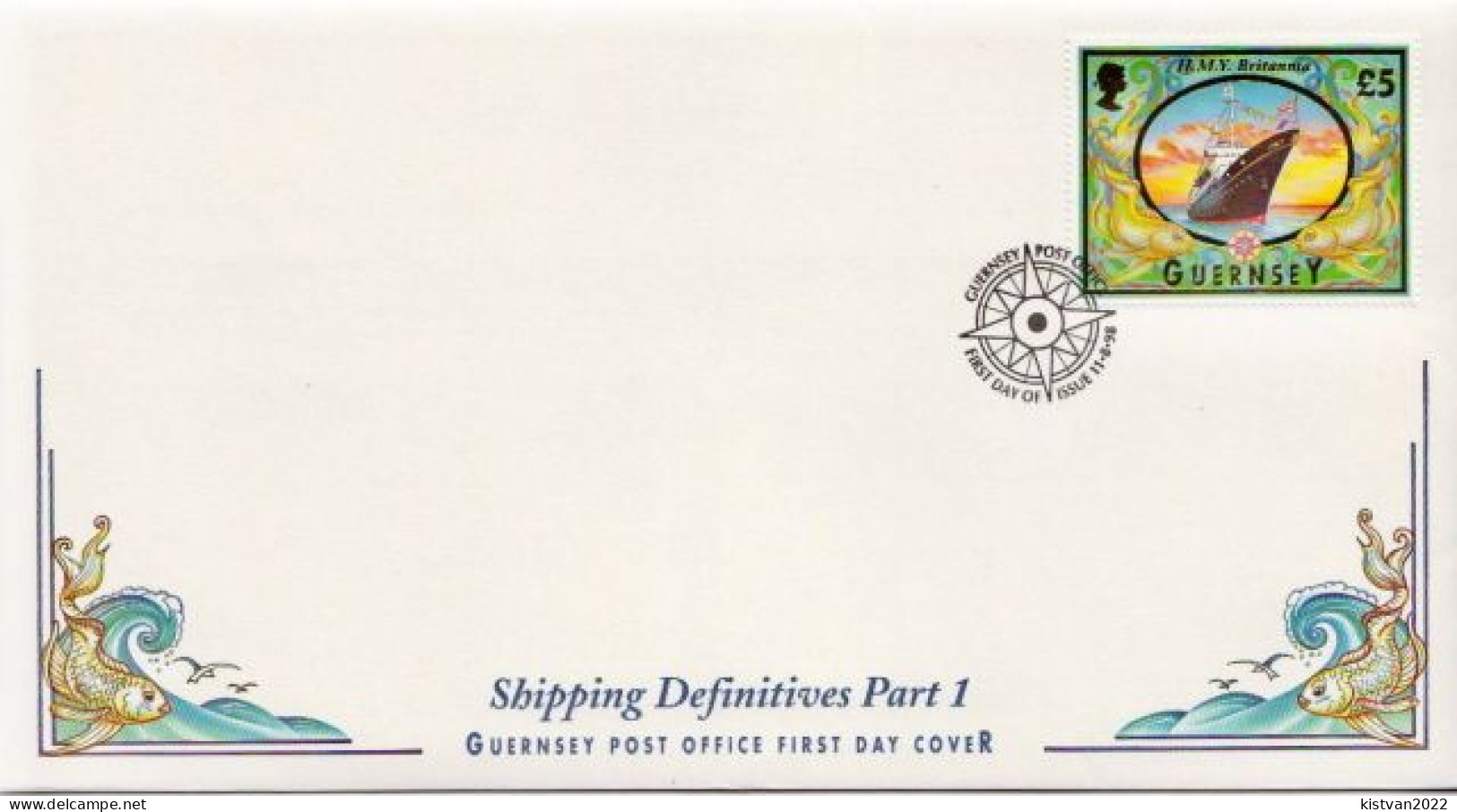 Guernsey Set On 4 FDCs - Schiffe