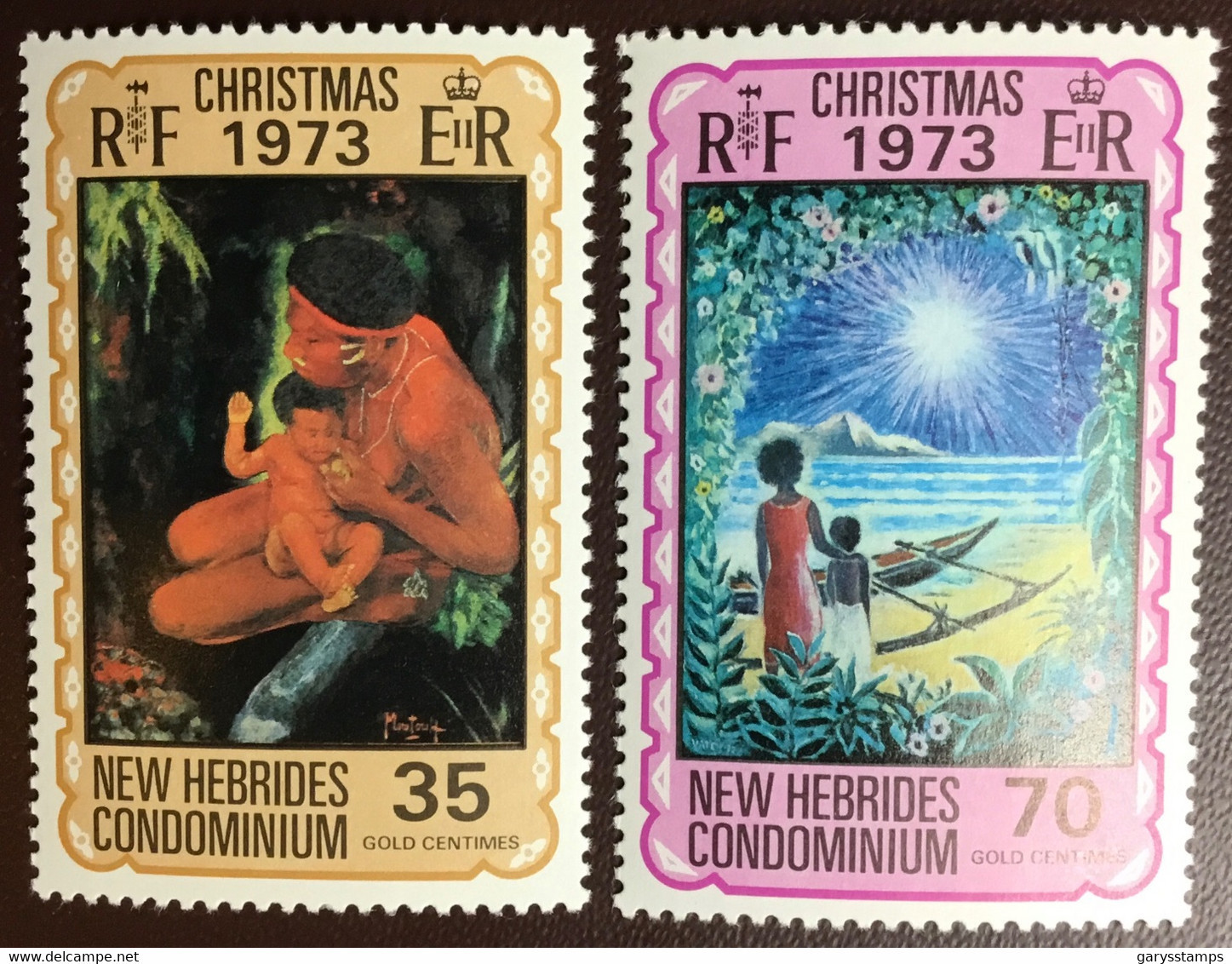 New Hebrides 1973 Christmas MNH - Nuevos