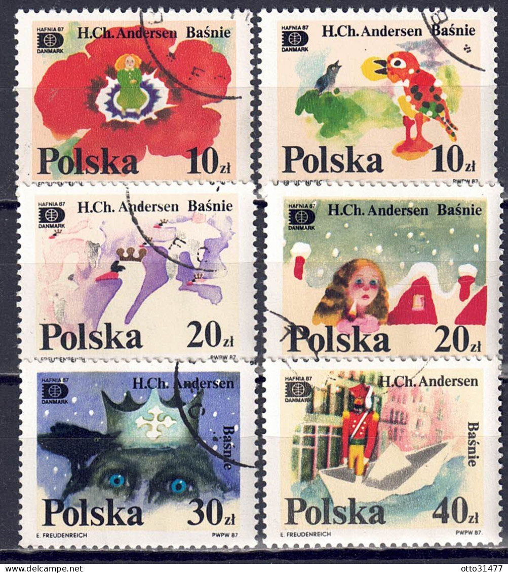 Polen 1987 - HAFNIA '87, Nr. 3125 - 3130, Gestempelt / Used - Gebruikt