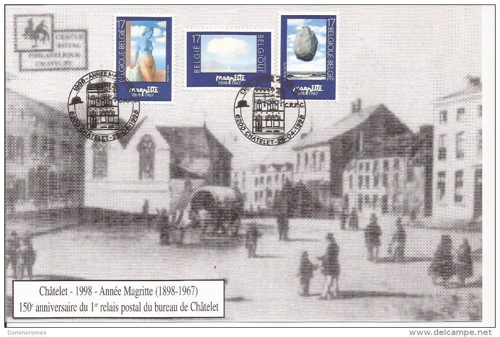 OCB 2745 Herdenkingskaart Rene Magritte - Cartoline Commemorative - Emissioni Congiunte [HK]