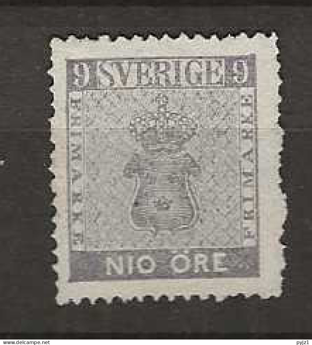 1858 MNG Sweden Mi 8 - Unused Stamps