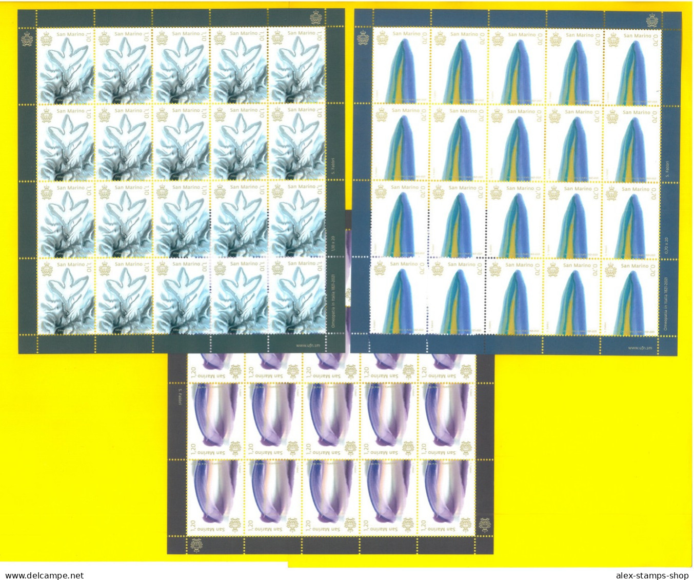 SAN MARINO 2021 Minifogli SPORT Postini Discipline Olimpiadi -  N.3 NEW SHEET - Blocks & Sheetlets