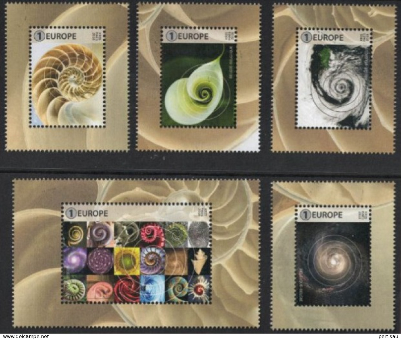 Geometrie Spiraalvorm In De Natuur  2018 - Unused Stamps