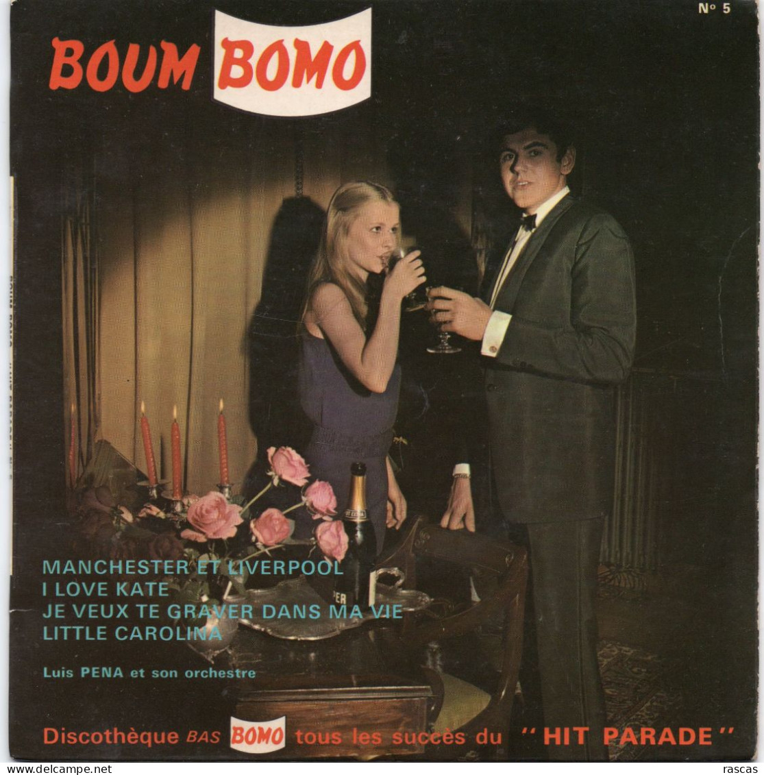 DISQUE VINYL 45 T COLLECTION VETEMENTS BOMO - BOUM - LUIS PENA ET SON ORCHESTRE - Enfants