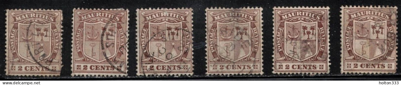 MAURITIUS Scott # 138 Used X 6 - Symbols Of The Colony - Mauritius (...-1967)