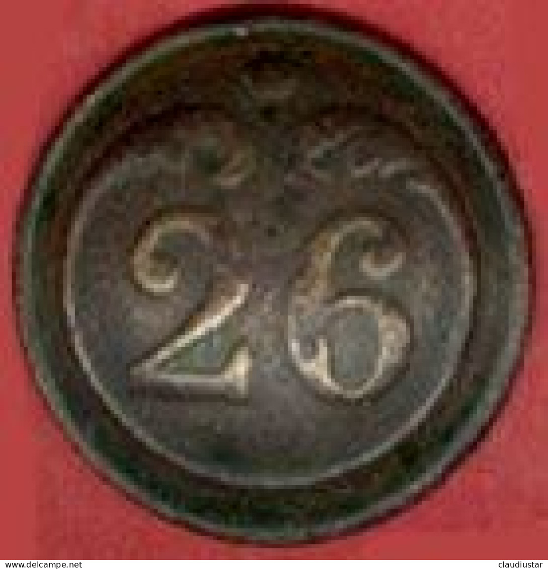 ** LOT  2  BOUTONS  N° 26  G. M. ** - Botones