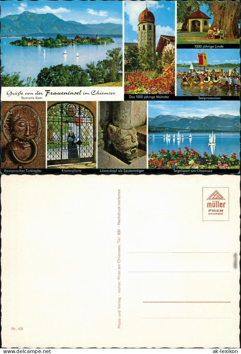 Chiemsee Fraueninsel - Chiemsee: Münster, 1000 Jährige Linde,  1988 - Chiemgauer Alpen