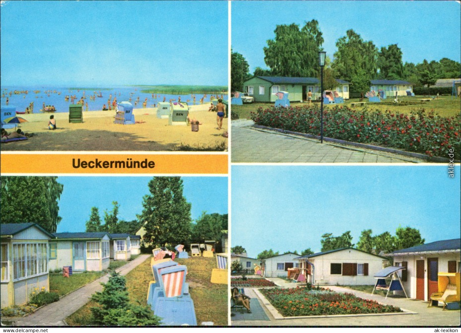 Bellin-Ueckermünde Badestrand, Ferienzentrum, Ferienheim, Feriensiedlung 1981 - Ückermünde