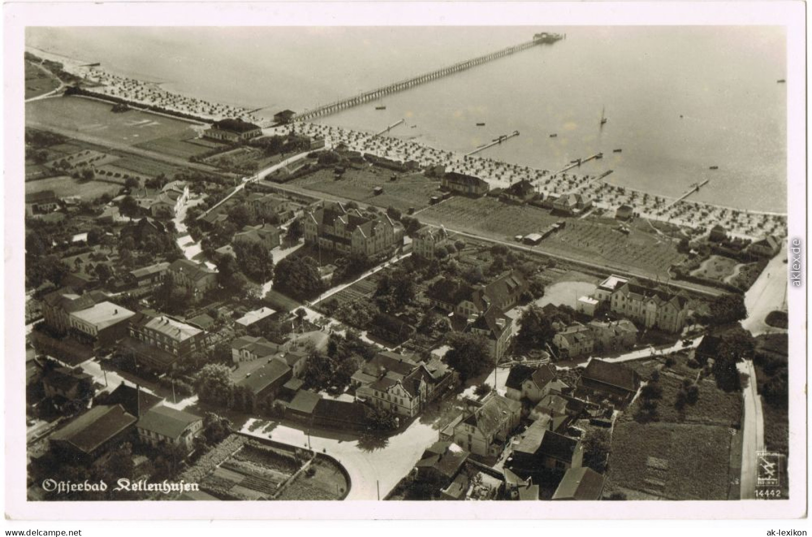 Kellenhusen  Luftbild - Strand Und Stadt  Ostholstein B Neustadt 1939 - Kellenhusen