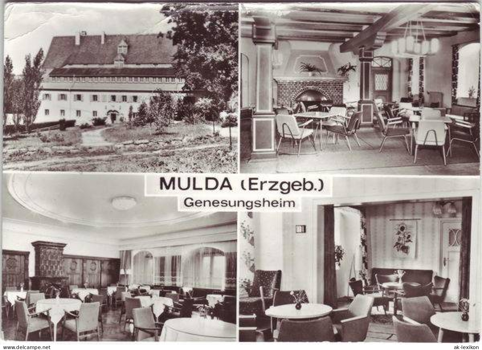 Ansichtskarte Mulda (Erzgebirge) Genesungsheim 4 Bild Außen Und Innen 1980 - Mulda (Erzgeb.)