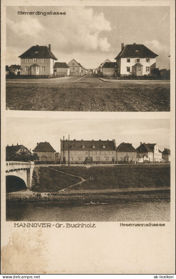 Buchholz-Kleefeld-Hannover 2 Bild: Siemerdingstrasse Hesemannstrasse 1928 - Hannover