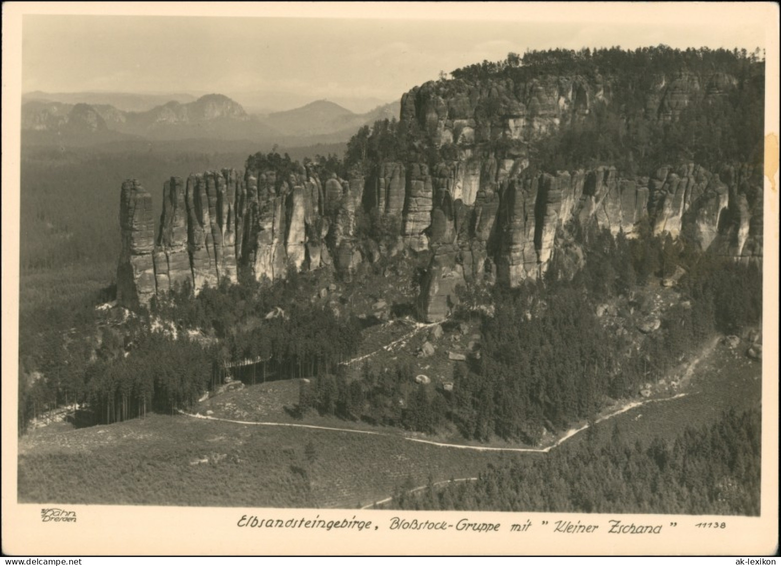 Ansichtskarte Schmilka Zschand Blosstock 1955 Walter Hahn:11138 - Schmilka