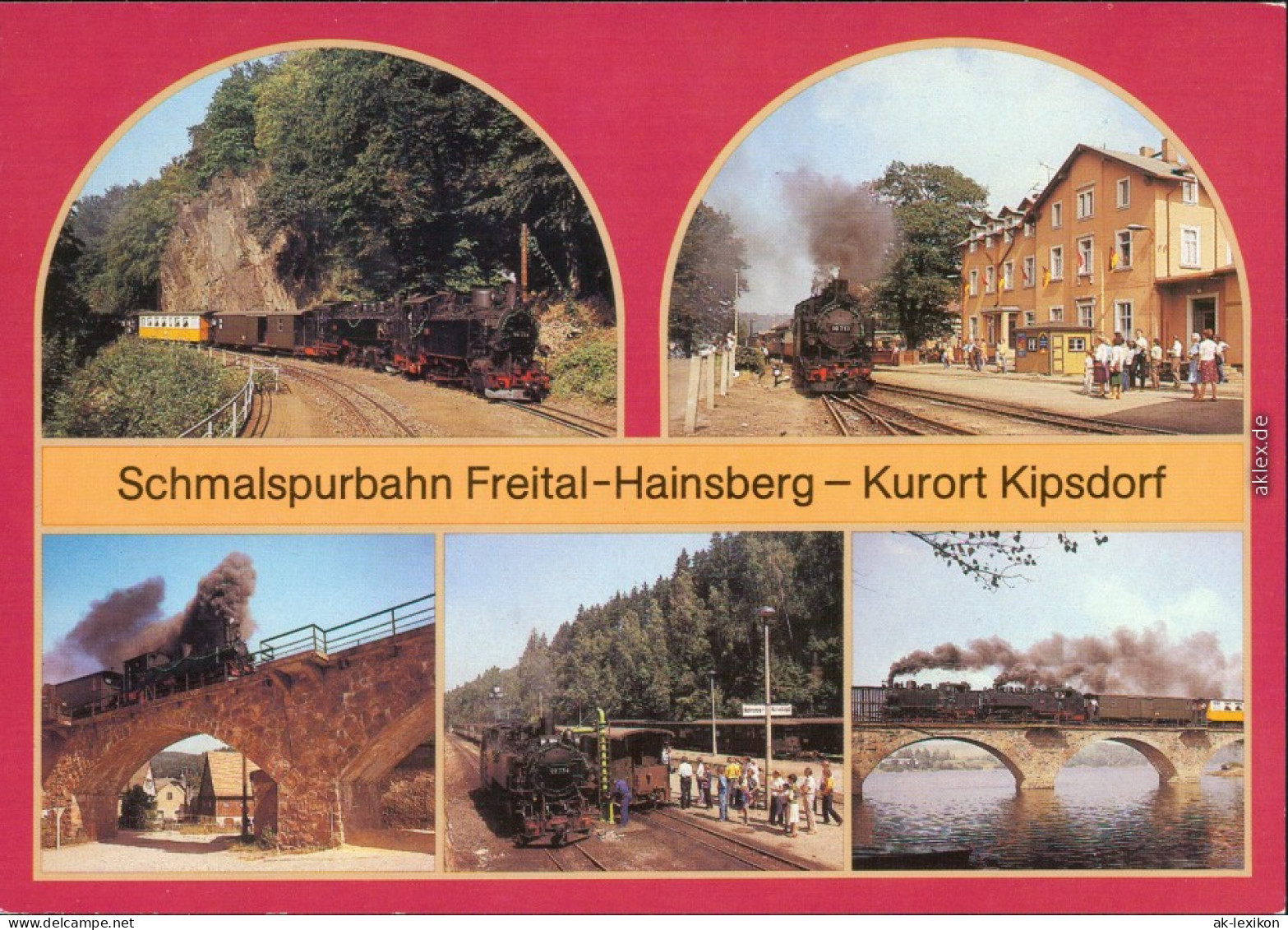 Kipsdorf-Altenberg (Erzgebirge) Schmalspurbahn Freital-Hainsberg-Kurort   1989 - Schmiedeberg (Erzgeb.)