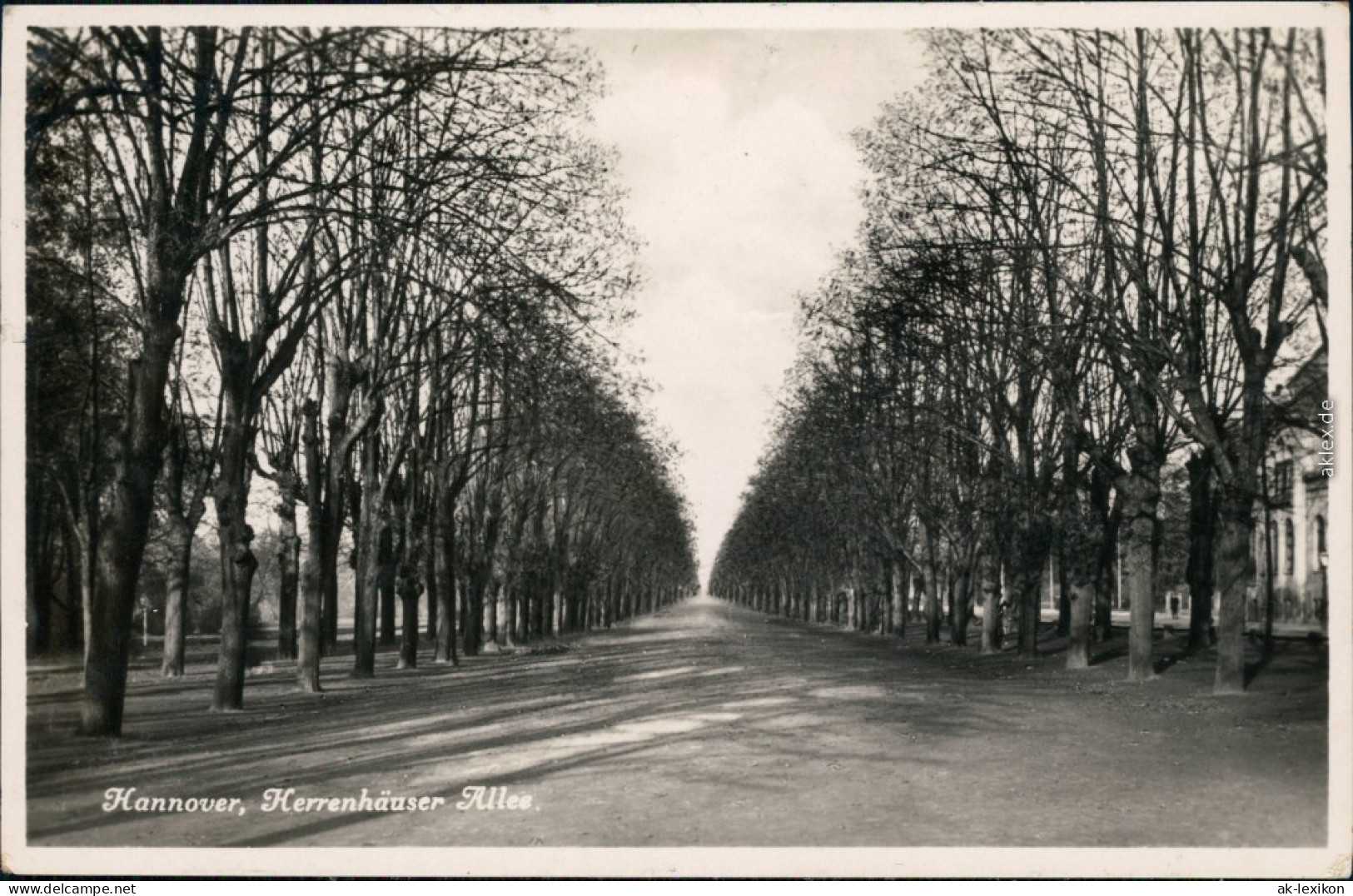 Ansichtskarte Hannover Herrenhäuser-Allee 1929  - Hannover