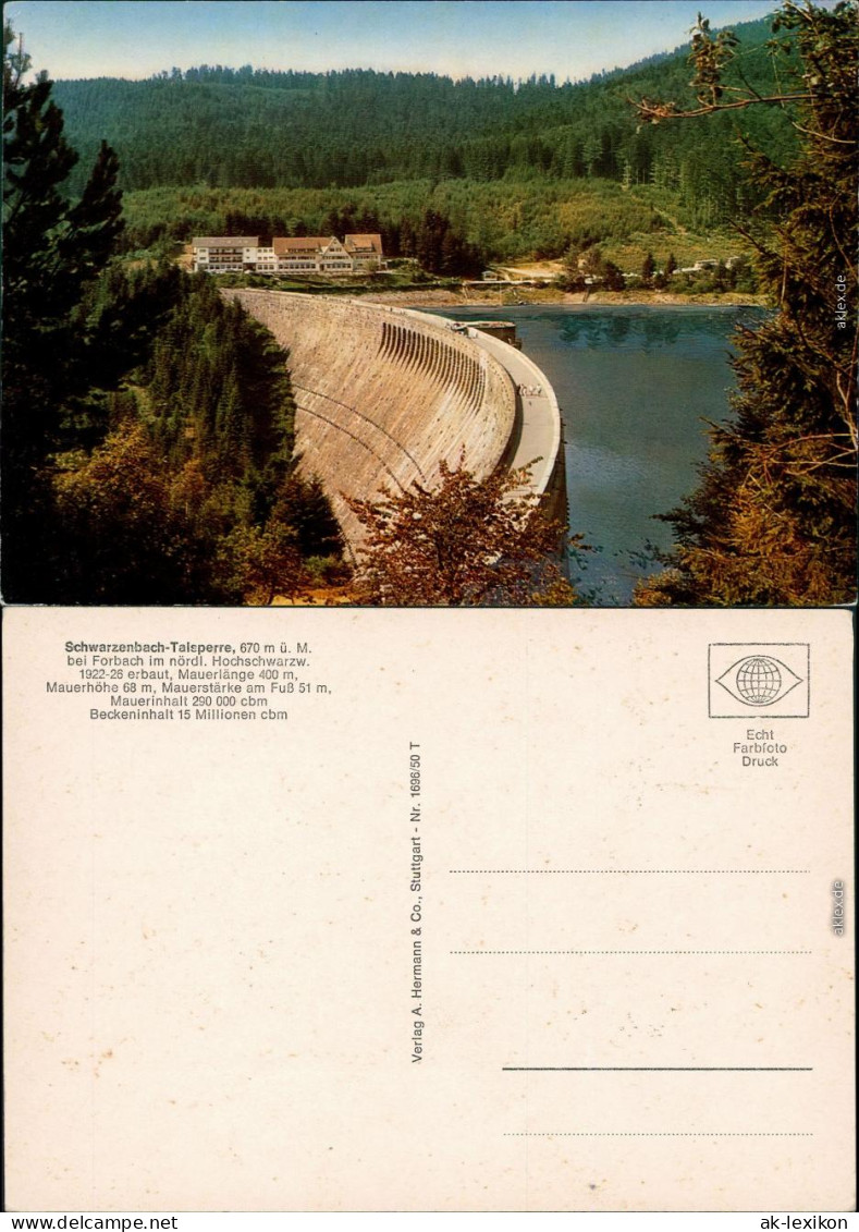 Ansichtskarte Forbach (Baden) Schwarzenbachtalsperre 1992 - Forbach