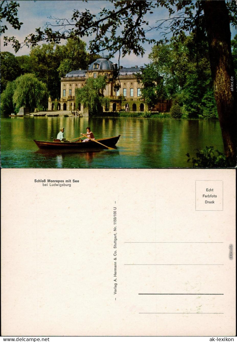 Ansichtskarte Ludwigsburg Schloss Monrepos Mit See 1993 - Ludwigsburg