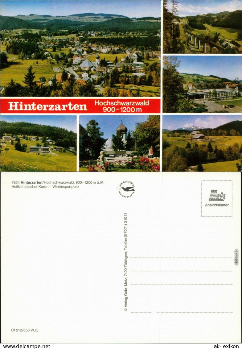 Hinterzarten Panorama-Ansicht, Brücke, Kirche, Häuseransichten 1993 - Hinterzarten