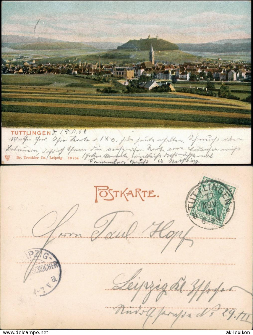 Ansichtskarte Tuttlingen Stadtpartie 1902 - Tuttlingen