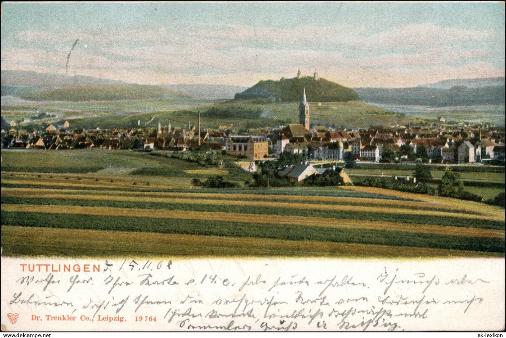 Ansichtskarte Tuttlingen Stadtpartie 1902 - Tuttlingen