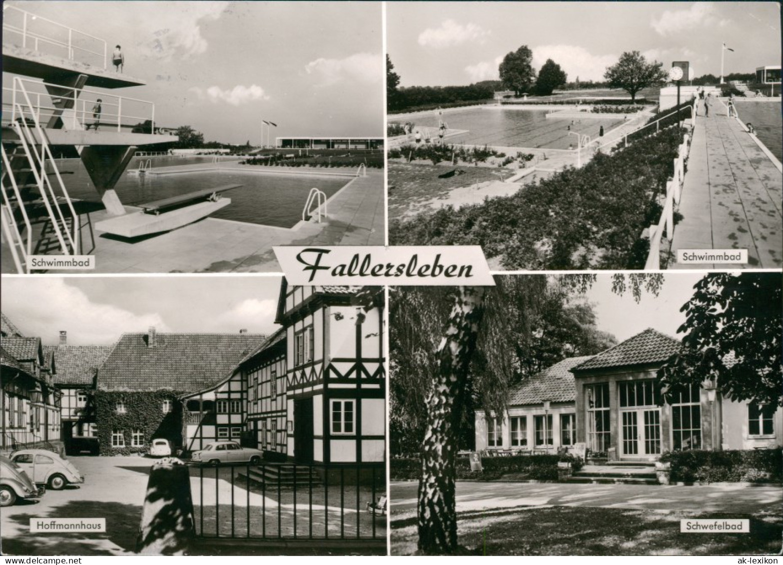 Fallersleben-Wolfsburg MB Schwimmbad, Hoffmannshaus, VW Käfer 1969 - Wolfsburg