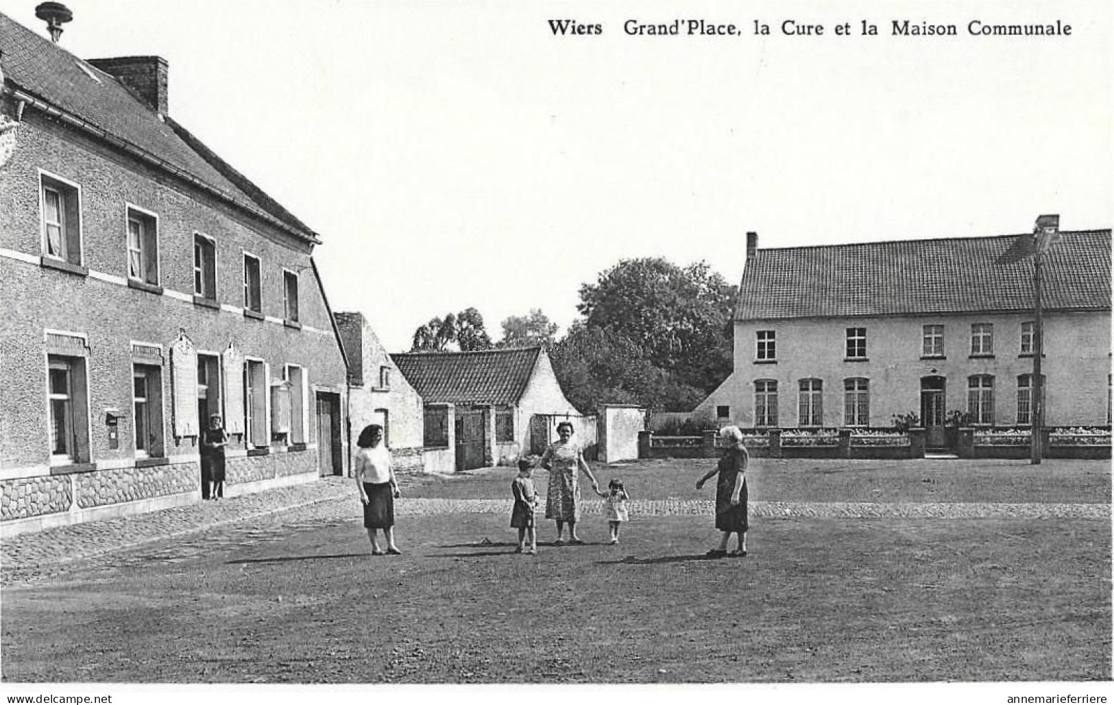 Wiers Grand Place,la Cure Et La Maison Communale - Colfontaine
