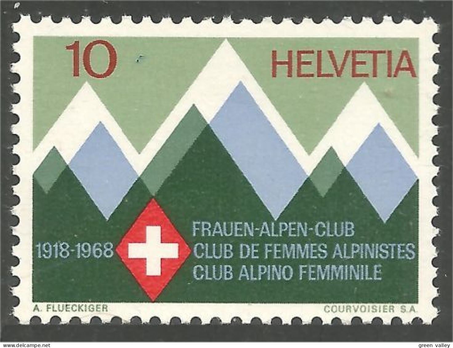 842 Suisse Montagne Alpinisme Club Women Femmes Escalade MNH ** Neuf SC (SUI-248) - Arrampicata