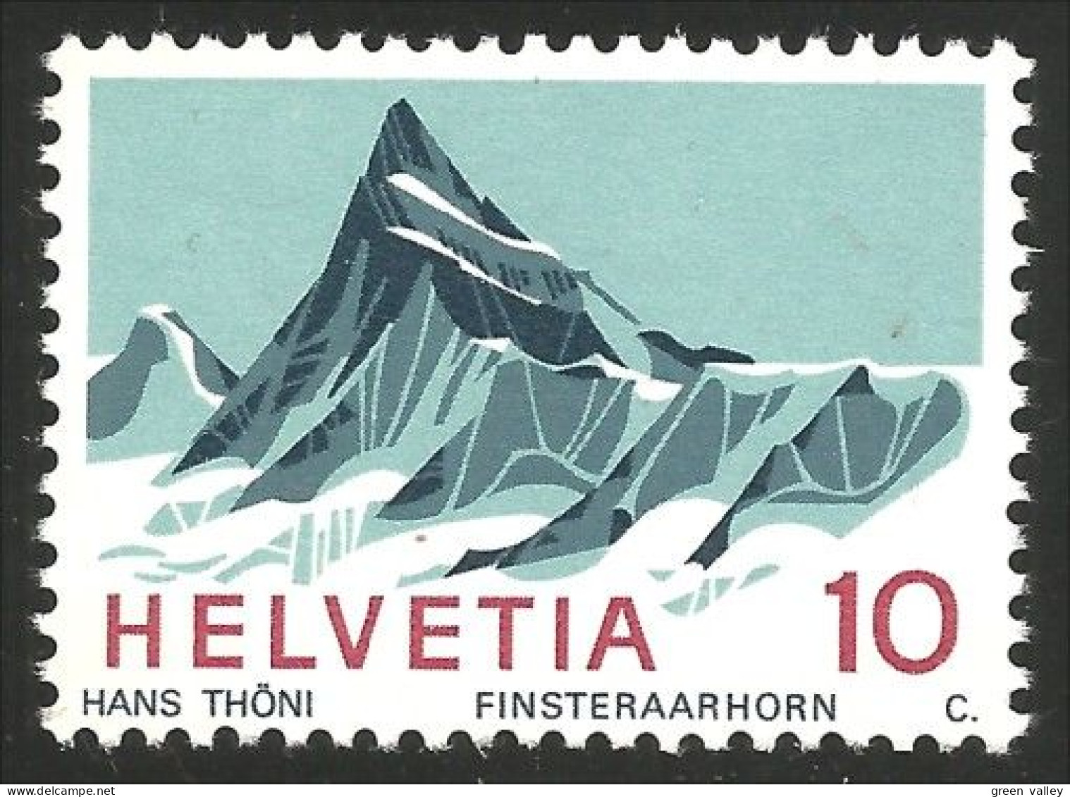 842 Suisse 1966 Finsteraarhorn MNH ** Neuf SC (SUI-174) - Neufs