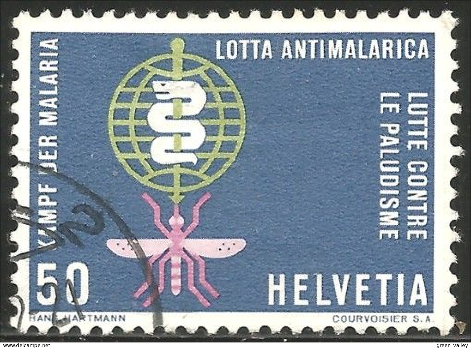 842 Suisse 1962 Malaria Paludisme (SUI-166) - Medicina