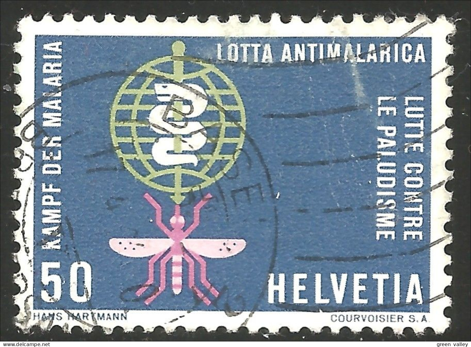 842 Suisse 1962 Malaria Paludisme (SUI-167) - Malattie