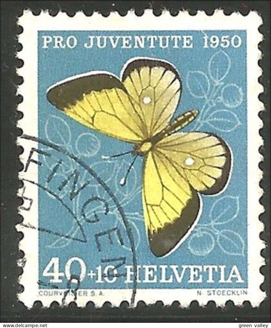 842 Suisse 1950 Semi-postal Pro Juventute Papillon Butterfly Schmetterling Farfala Mariposa (SUI-91) - Papillons