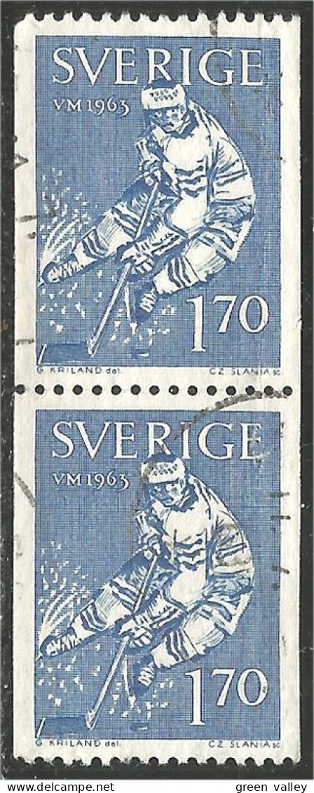 840 Sweden 1965 Championnat Du Monde Ice Hockey Glace En Paire (SWE-461b) - Hockey (Ice)